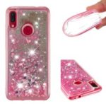 Glitter Powder Quicksand Shockproof TPU Gel Casing for Xiaomi Redmi Note 7 / Note 7 Pro (India) – Red