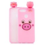 3D Cute Doll Pattern Printing TPU Shell Case for OPPO F9 – Pig