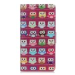 Pattern Printing PU Leather Wallet Stand Shell for Nokia 1 Plus – Owls