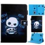 Universal 7-inch Animal Patterned Tablet PU Leather Card Holder Case for Galaxy Tab A 7.0 / Lenovo Tab3 7 Plus, etc – Panda