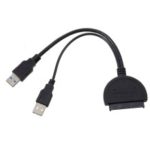 USB 3.0 to SATA 3.0 22Pin Adapter USB3.0 SATA Converter with USB 2.0 Power Cable for 2.5” HDD SSD