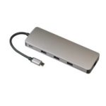 9-in-1 USB Type-C Adapter to 4K HDMI, VGA, Ethernet, SD/TF Card Reader, 3 USB 3.0 Ports, PD Fast Charging Port for MacBook Pro