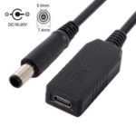 CY UC-103 0.3m USB 3.1 USB-C to DC 20V 7.4 5.0mm Dell HP Power Plug PD Emulator Trigger Charge Cable