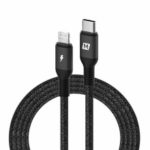 MOMAX Type-C to Lightning 8Pin PD Fast Charging Data Sync Cable MFI Certified 1.2m – Black