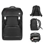 WIWU Mission Waterproof Backpack Laptops Backpack for Men for Travel, School, Hiking – All Black
