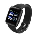 116 Plus Bluetooth 4.0 Sports Smart Fitness Tracker Heart Rate Monitor Bracelet – Black