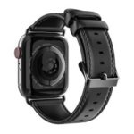 DUX DUCIS Business Genuine Leather Watch Strap for Apple Watch Series 4 44mm / Series 3 2 1 42mm – Black