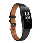 Genuine Leather Watch Band for Fitbit Inspire – Black