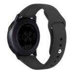 20mm Soft Silicone Watch Band Replacement for Samsung Galaxy Watch Active SM-R500 – Black