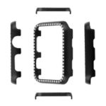 Aluminum Alloy Protective Shell Frame Bumper Diamond Hard Cases for Apple Watch Series 4 44mm – Black