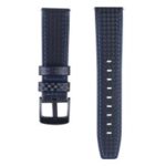 Carbon Fiber Grain Genuine Leather Wristwatch Strap for Samsung Galaxy Watch 46mm / Galaxy Gear S3 Classic/Frontier – Blue