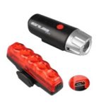 GUB 016 Front Light & Taillight USB Rechargeable Bicycle Waterproof Lamp