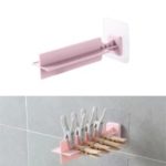 Wall Sticky Clothespin Clip Holder Rack – Pink