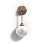 LED Sensor Light Creative Lamp Induction Night Light – White/Walnut
