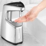 Motion Sensor Auto Liquid Soap Dispensers Touchless for Bathroom Kitchen – Silver