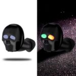 SK 20 Skeleton Mini Bluetooth Headset Noise Reduction Stereo Wireless Earphone Hands-free Calling – Black