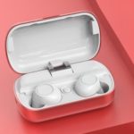 T7 TWS Bluetooth 5.0 Sports Headset Earphone with Charging Box – Red