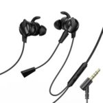 BASEUS GAMO H15 3.5mm Wired Earphone PUBG Gamer Gaming Headset Hi-Fi Earbuds with Dual Microphone – Black