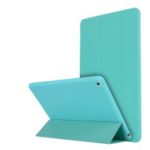 For iPad mini (2019) 7.9 inch Tri-fold Stand Silicone + Leather Tablet Shell – Baby Blue