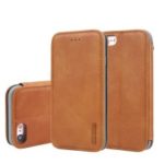 CMAI2 PU Leather Protective Case with Card Slot for iPhone 8 4.7 inch – Brown