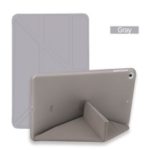 Multi-fold PU Leather Tablet Case Stand Cover for iPad mini (2019) 7.9 inch / mini 4 – Grey