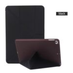 Multi-fold PU Leather Tablet Case Stand Cover for iPad mini (2019) 7.9 inch / mini 4 – Black