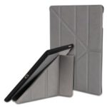 PU Leather Smart Tablet Case Cover with Pen Slot for iPad 9.7-inch (2018) / iPad Air 2 / iPad 9.7-inch (2017) – Grey