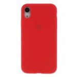 Heart Pattern Solid Silicone Mobile Phone Case for iPhone XR 6.1 inch – Red