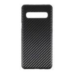 PU Leather Coated Hard PC Case for Samsung Galaxy S10 5G – Carbon Fiber Texture
