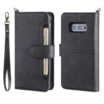 For Samsung Galaxy S10e Magnetic Detachable 2-in-1 Stand Leather Phone Case with Wallet – Black
