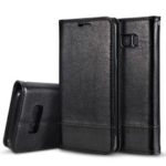 Leather Stand Case with Card Slots for Samsung Galaxy S10 – Black
