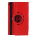 For Samsung Galaxy TAB A 10.1 (2019) SM-T510/SM-T515 Litchi Texture Leather Protection Tablet Cover [with 360 Degree Rotary Stand] – Red