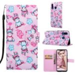 Pattern Printing Wallet Leather Stand Cover for Samsung Galaxy A30/A20 – Unicorns and Flower