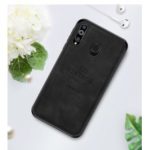 PINWUYO Honorable Series PU Leather Coated PC + TPU Hybrid Case for Samsung Galaxy M30 – Black