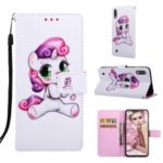 Pattern Printing Leather Wallet Case for Samsung Galaxy A10/M10 – Female Unicorn