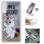 For Samsung Galaxy A50 Embossment Pattern Quicksand TPU Phone Cover – I Am A Caticorn