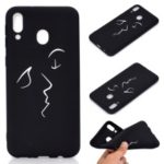 Pattern Printing Matte TPU Case for Samsung Galaxy A40 – Abstract Face