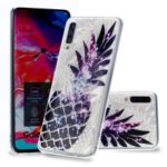 Embossed Pattern 3D Diamond Texture Soft TPU Back Case for Samsung Galaxy A50 – Pineapple