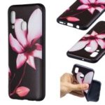 Embossment Patterned TPU Case Accessory for Samsung Galaxy A40 – Pretty Flower