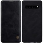 NILLKIN Qin Series Leather Card Holder Case for Samsung Galaxy S10 5G – Black