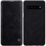NILLKIN Qin Series Leather Card Holder Case for Samsung Galaxy S10 5G – Black
