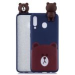 [3D Cute Doll] Patterned TPU Phone Case Cover for Samsung Galaxy M20 – Bear