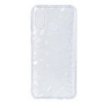 3D Diamond Grain Soft TPU Phone Cover for Samsung Galaxy A40 – Transparent