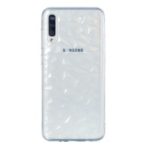 3D Diamond Grain Soft TPU Phone Cover for Samsung Galaxy A70 – Transparent