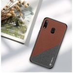 PINWUYO Honor Series PU Leather Coated TPU Cover for Samsung Galaxy A20e – Brown