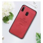 PINWUYO Honorable Series PU Leather Coated PC + TPU Hybrid Case for Samsung Galaxy A20e – Red