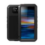 LOVE MEI Dust-proof Shock-proof Splash-proof Defender Phone Casing for Sony Xperia 10 – Black