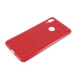 3D Diamond Grain Soft TPU Case for Huawei Y7 Prime (2019) – Red