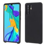 Silky Soft Touch Solid Silicone Shell Case for Huawei P30 Pro – Black