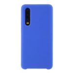 Silky Soft Touch Solid Silicone Case for Huawei P30 – Blue